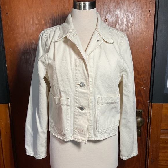 Levi’s White Denim Jacket - Picture 1 of 6